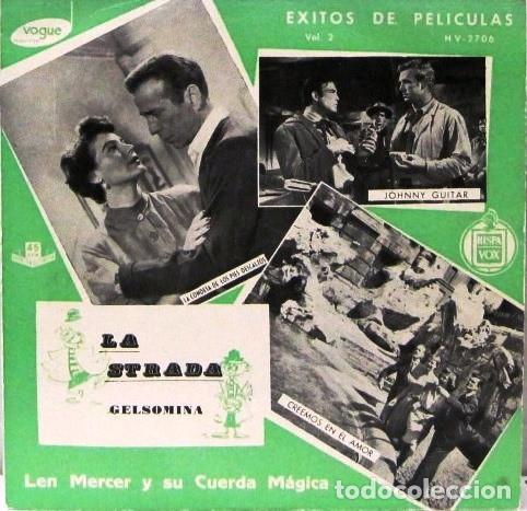 Discos de vinilo: LEN MERCER - EXITOS DE PELICULAS - LA STRADA - SINGLE - Foto 1