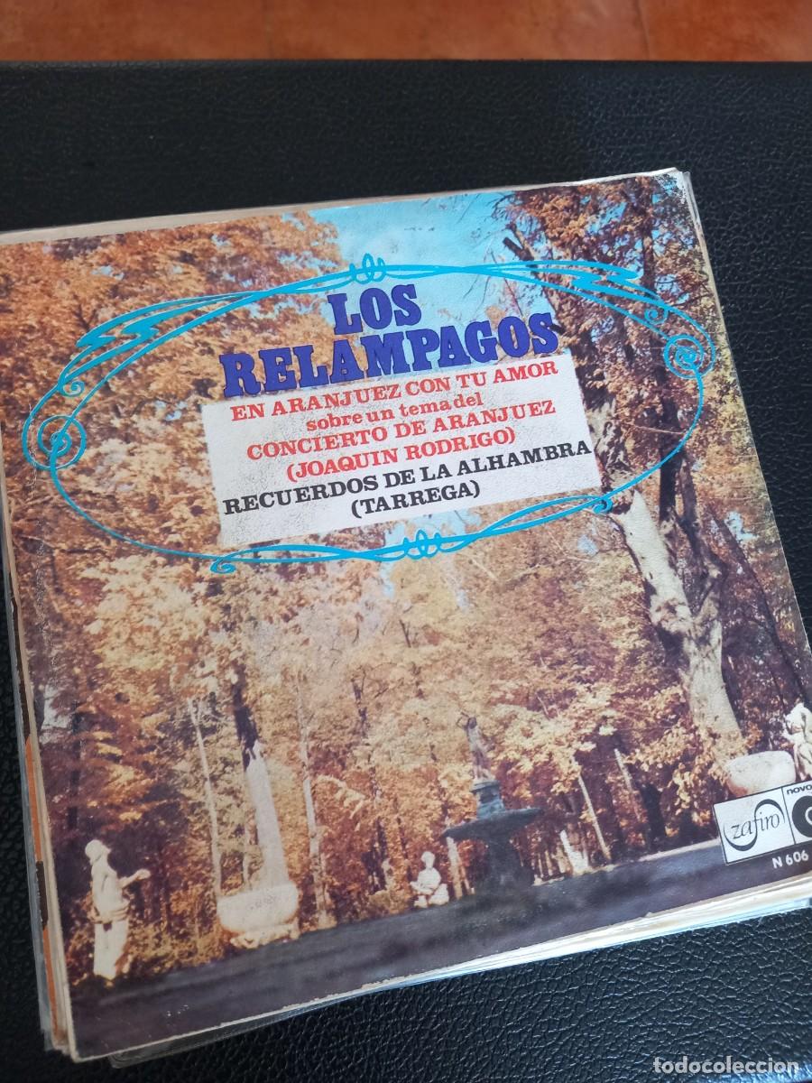Discos de vinilo: los relampagos - en aranjuez con tu amor - simple - Foto 1