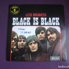 Discos de vinilo: LOS BRAVOS ‎– BLACK IS BLACK / SYMPATHY - SG DECCA BELGICA 1972 - SIN APENAS USO - BEAT 60'S. Lote 380357744