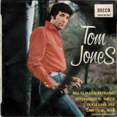 Discos de vinilo: TOM JONES - NO ES NADA EXTRAÑO / ESPERANDO EL AMOR + 2. EP (SÓLO CARÁTULA). Lote 380374174