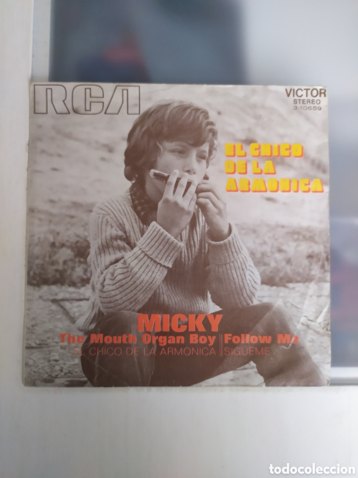 Discos de vinilo: Single Micky. El chico de la arm&oacute;nica / Sigueme - Foto 1