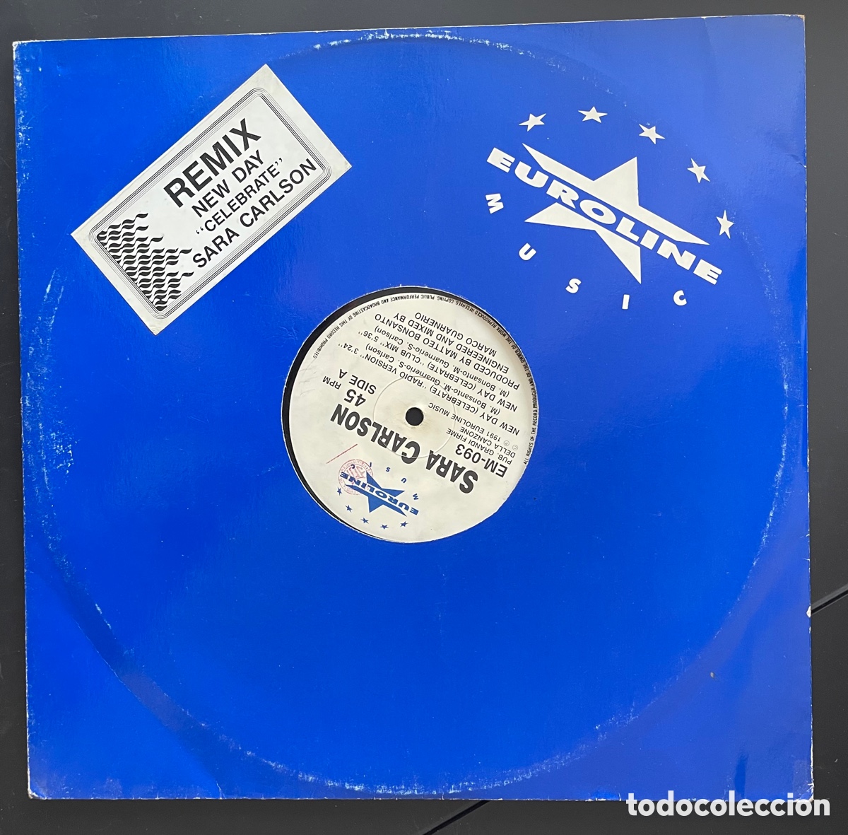 Discos de vinilo: Sara carlson Remix new day - Foto 3