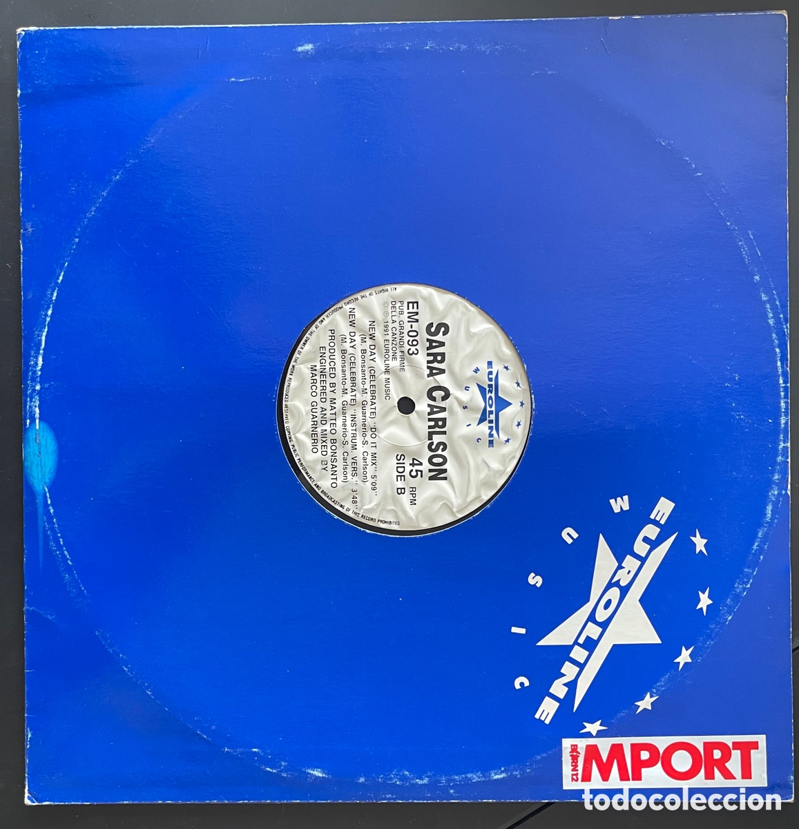 Discos de vinilo: Sara carlson Remix new day - Foto 1