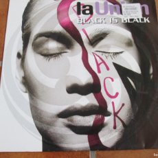 Discos de vinilo: LA UNIÓN - BLACK IS BLACK. MAXI SINGLE, ED ESPAÑOLA 12” 45 RPM DE 1996. IMPECABLE. Lote 380420309