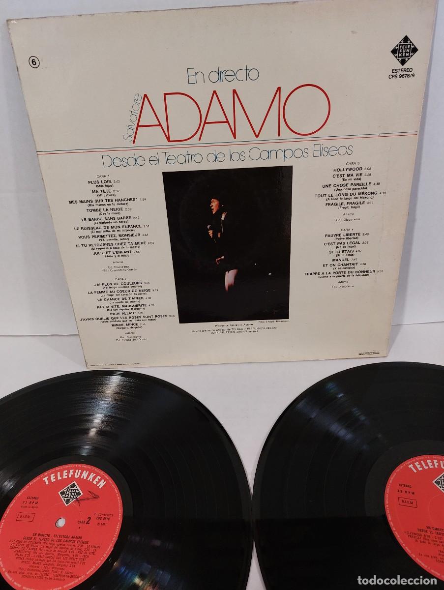 Discos de vinilo: ADAMO EN DIRECTO - Foto 4
