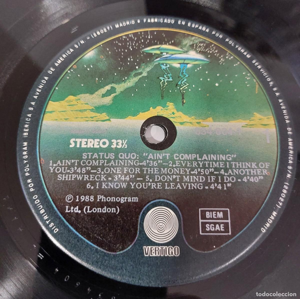 Discos de vinilo: STATUS QUO / AIN&acute;T COMPLANING - Foto 2