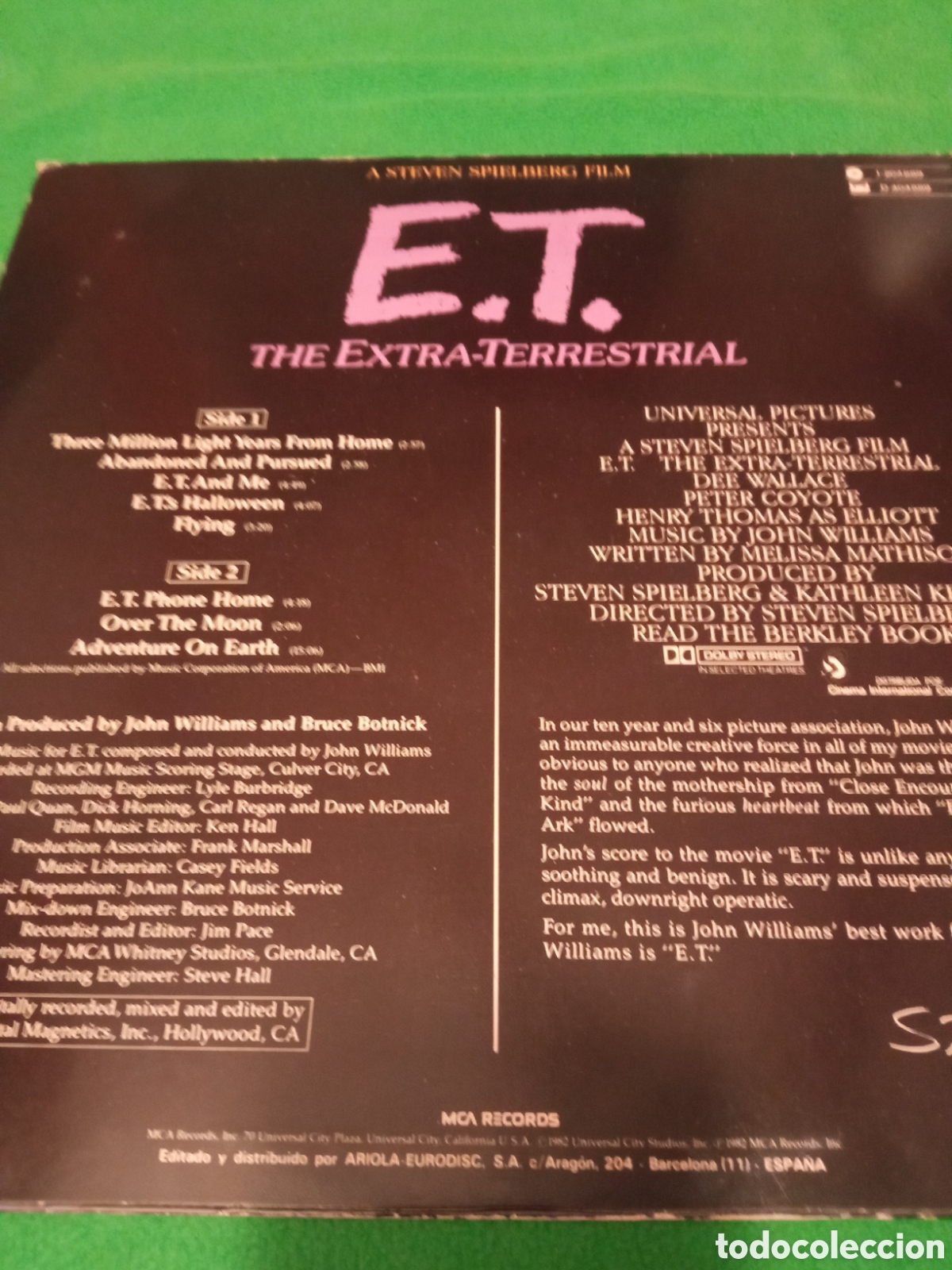 Discos de vinilo: John Williams - B.S.O E.T. Vinilo Lp - Foto 2