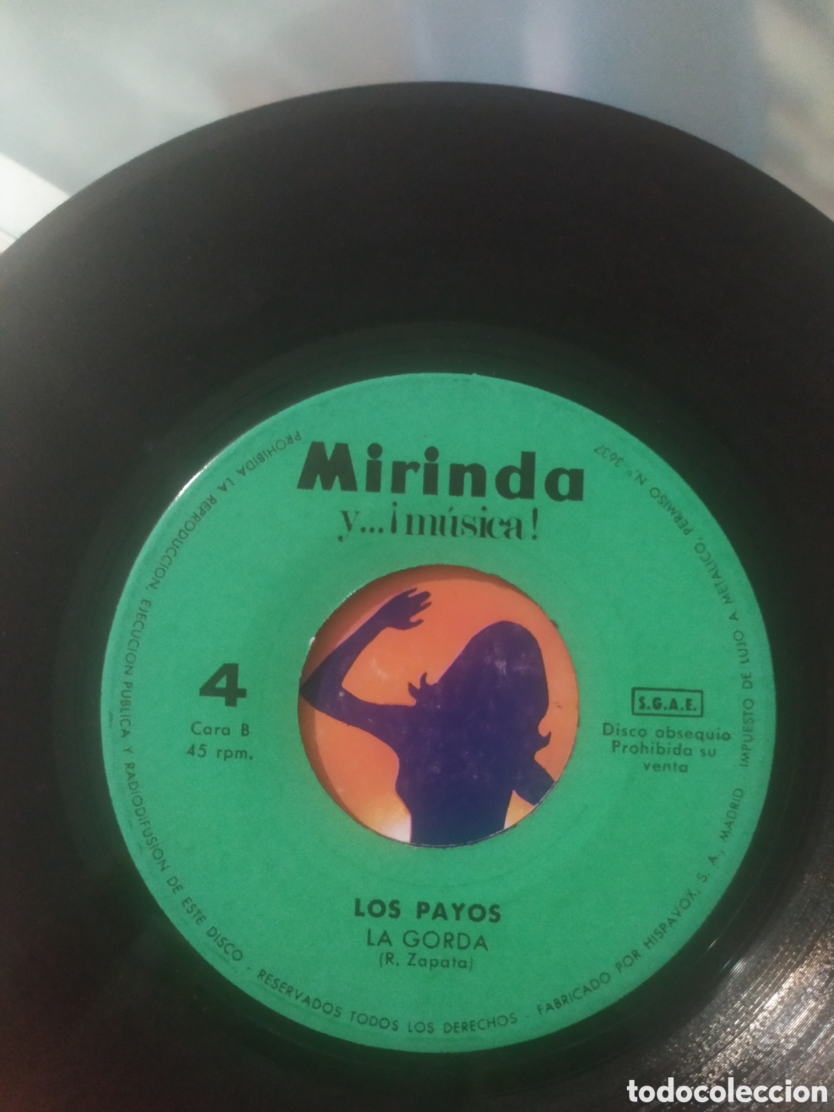 Discos de vinilo: Single Los Payos. La sueca / La gorda - Foto 4