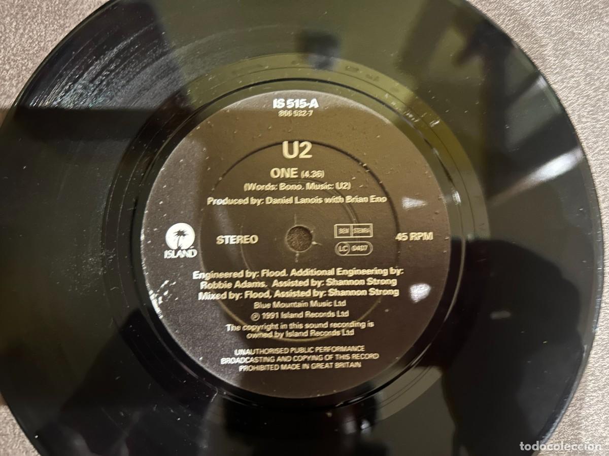 Discos de vinilo: U2 &lrm;&ndash; One . Single Vinilo. Estado vg+/vg+. 1992 - Foto 3