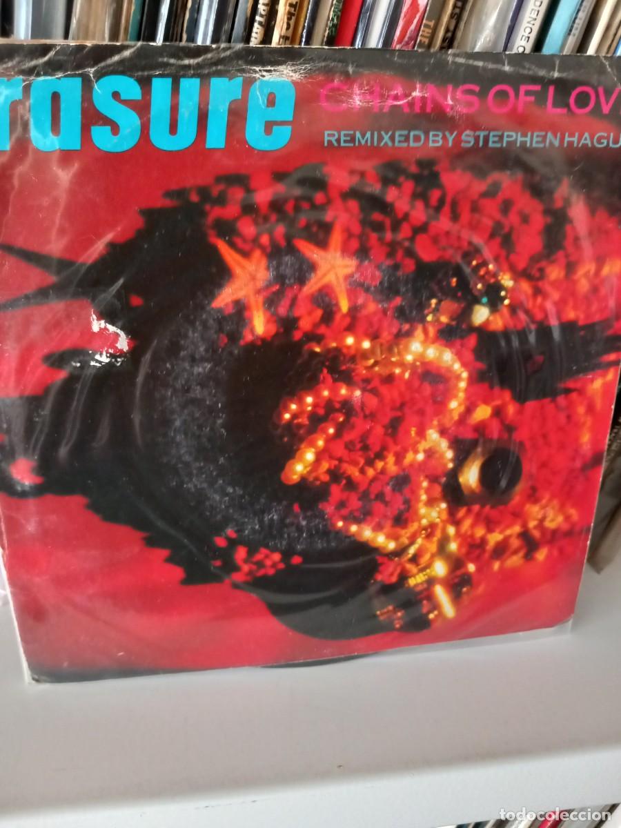 Discos de vinilo: erasure - chains of love - simple - Foto 1