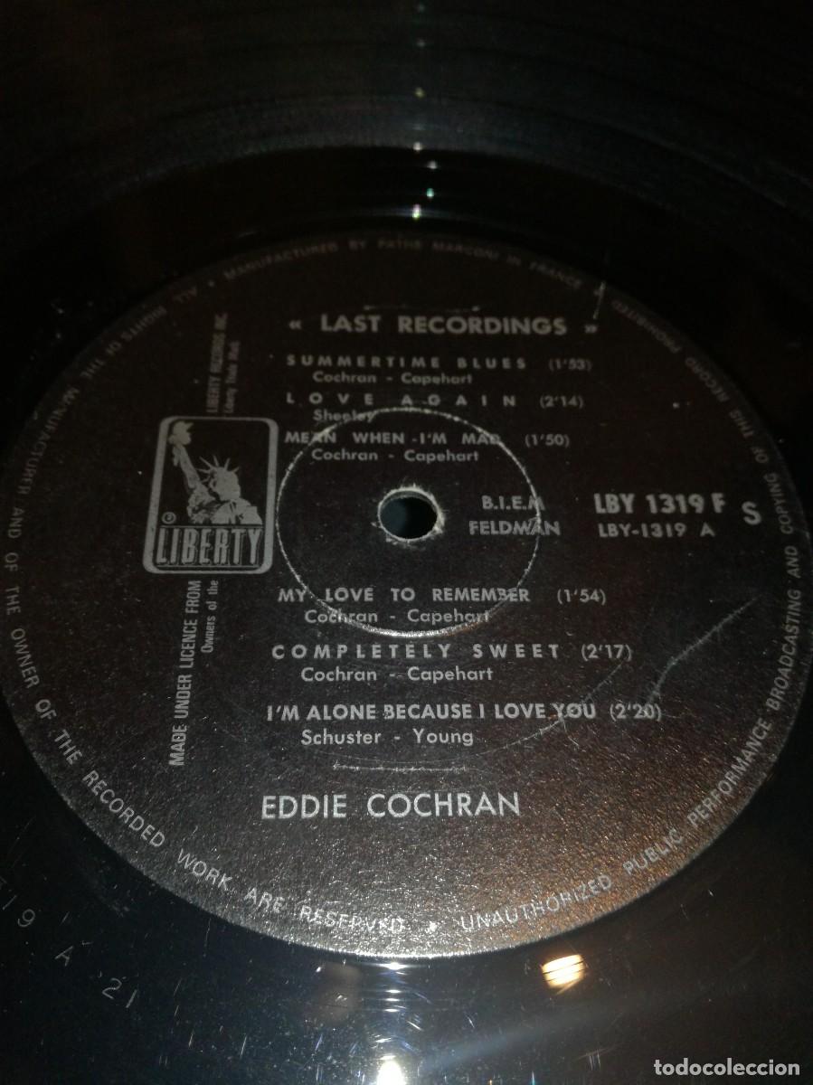 Discos de vinilo: EDDIE COCHRAN-LAST RECORDINGS-ORIGINAL FRANCES 1968 - Foto 3