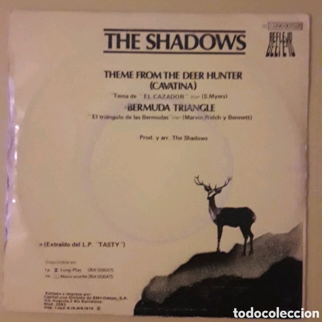 Discos de vinilo: Single The shadows. El cazador - Foto 2