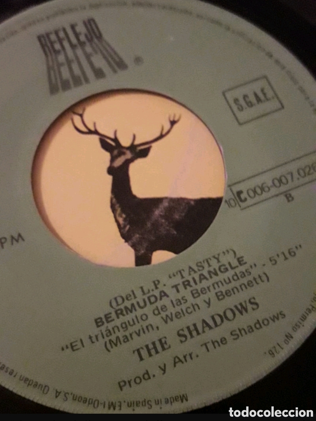 Discos de vinilo: Single The shadows. El cazador - Foto 4