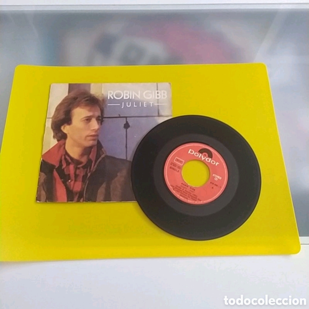 Discos de vinilo: Single Robin Gibb. Juliet / Hearts on fire - Foto 3