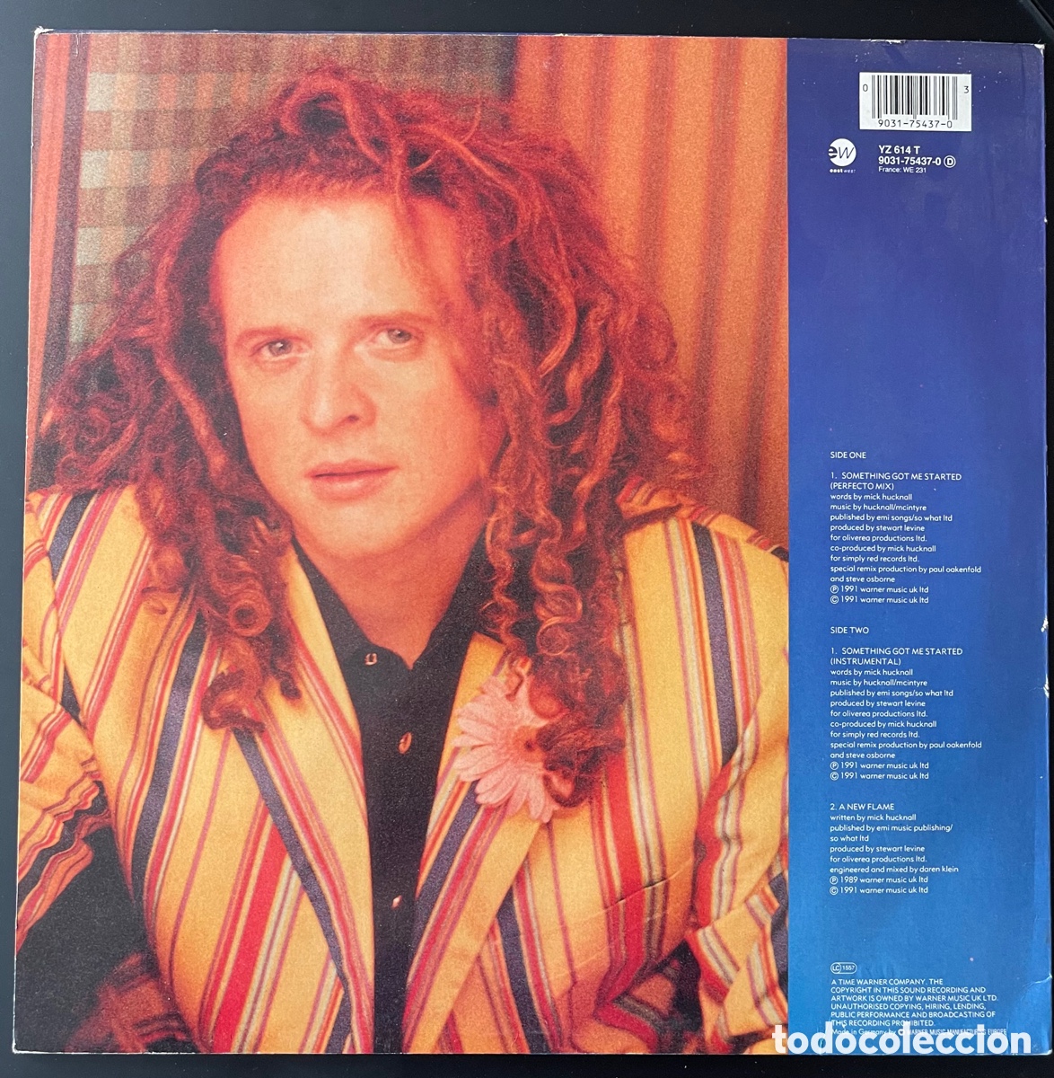 Discos de vinilo: Simply Red something got me started - Foto 2