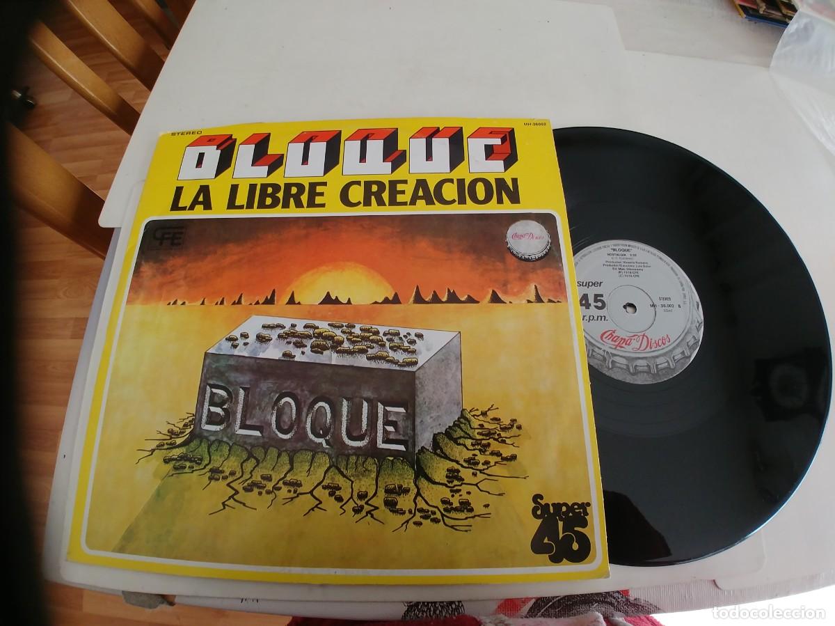 Discos de vinilo: BLOQUE-MAXI LIBRE CREACION - Foto 1
