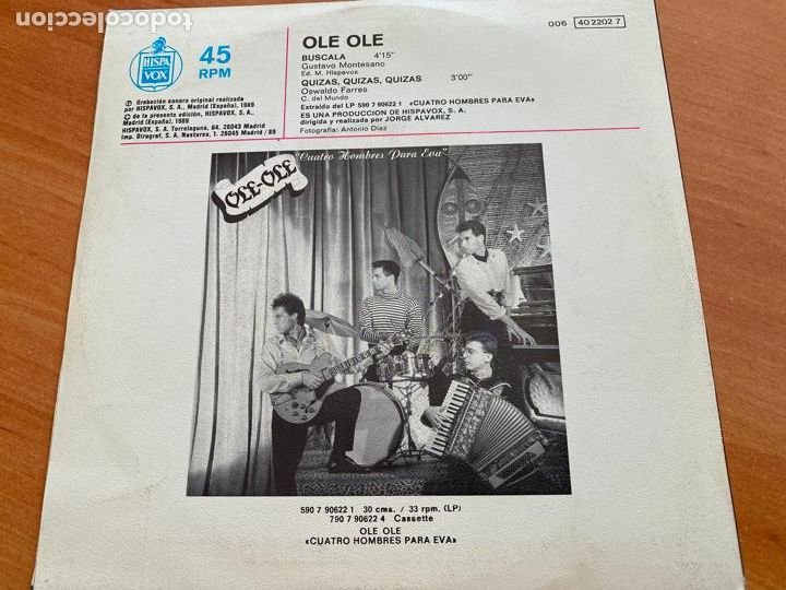 Discos de vinilo: OLE OLE (BUSCALA) SINGLE ESPA&Ntilde;A 1989 (EPI6) - Foto 3