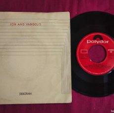 Discos de vinilo: SINGLE, JON AND VANGELIS, DEBORAH, MUY EXCLUSIVO. Lote 380506734