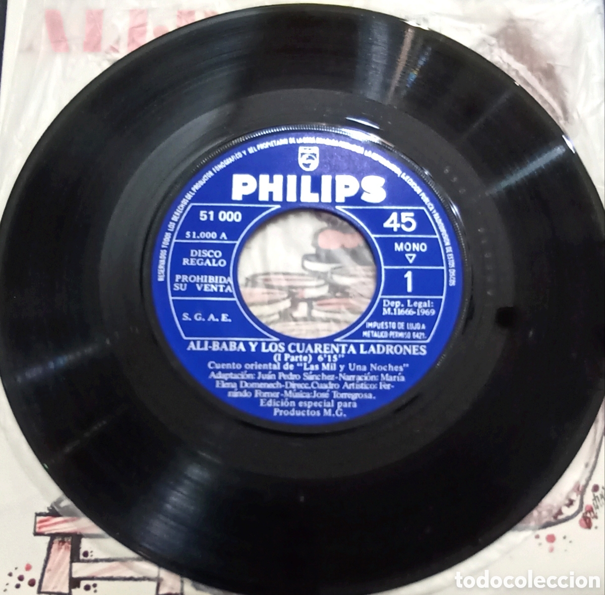 Discos de vinilo: SINGLE ALI BABA Y LOS 40 LADRONES - PHILIPS 1969 - Foto 3