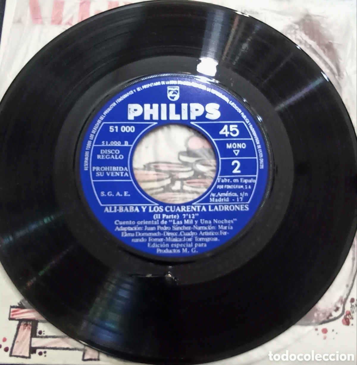 Discos de vinilo: SINGLE ALI BABA Y LOS 40 LADRONES - PHILIPS 1969 - Foto 1