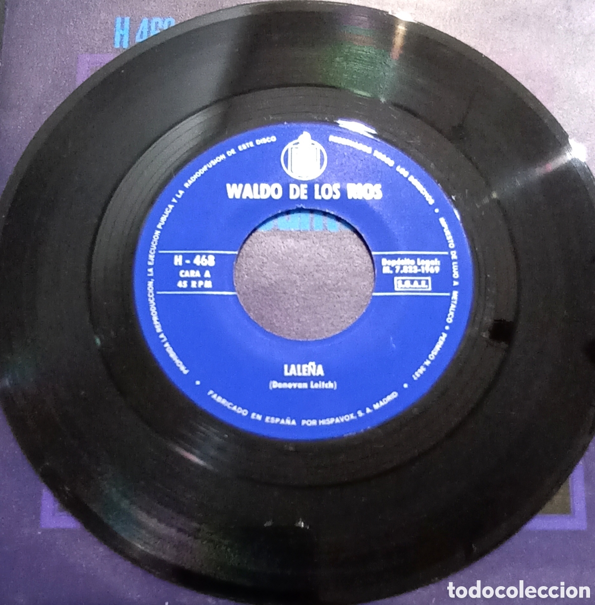 Discos de vinilo: SINGLE WALDO DE LOS RIOS - ALGUIEN CANT&Oacute; - Foto 3