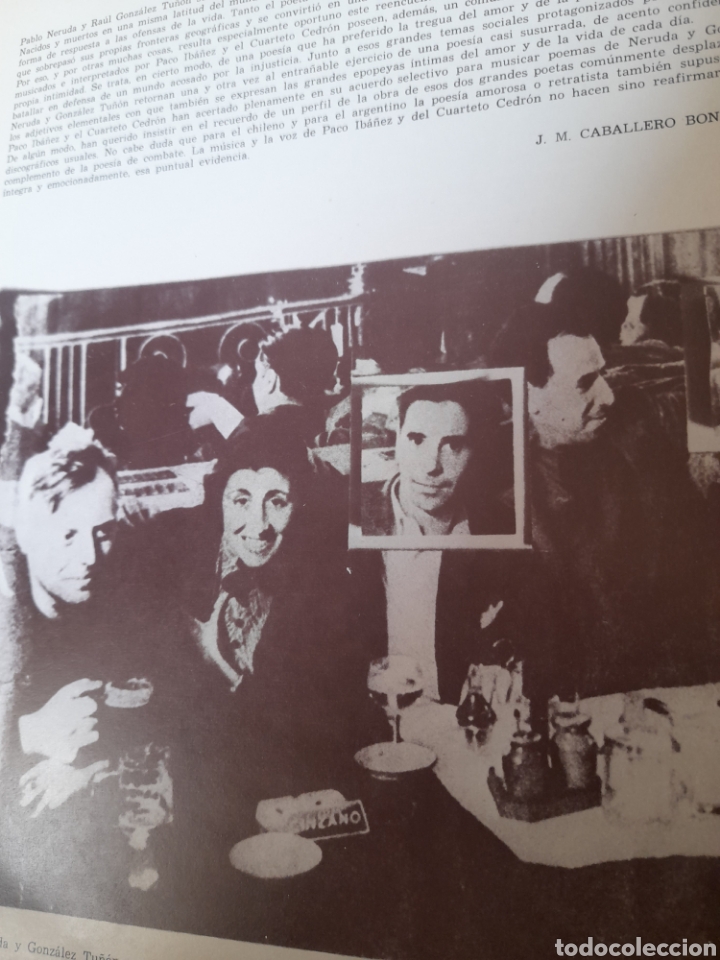 Discos de vinilo: Vinilo, Paco Ib&aacute;&ntilde;ez interpreta a Pablo Neruda y Cuarteto Cedron - Foto 5