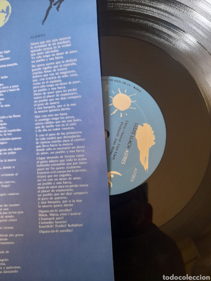 Discos de vinilo: Vinilo, Lluis Llach, Astres - Foto 3