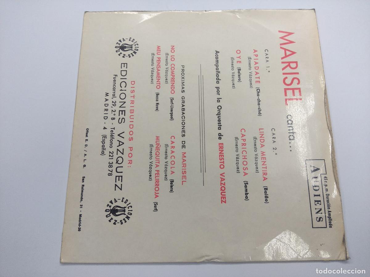 Discos de vinilo: MARISEL/APIADATE/SINGLE PROMOCIONAL. - Foto 3