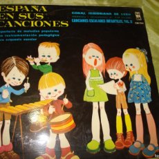 Discos de vinilo: ESPAÑA EN SUS CANCIONES. CORAL ISIDORIANA DE LEON. CANCIONES INFANTILES, VOL.II. ESDE, 1970. Lote 380549839