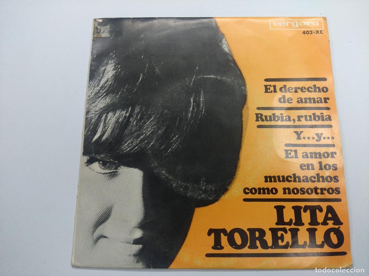 Discos de vinilo: LITA TORELLO/EL DERECHO DE AMAR/SINGLE. - Foto 1