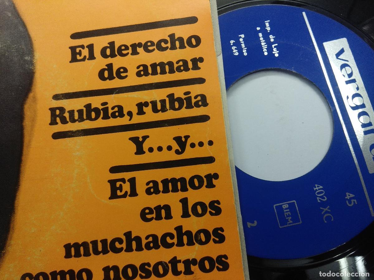 Discos de vinilo: LITA TORELLO/EL DERECHO DE AMAR/SINGLE. - Foto 2