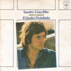 Discos de vinilo: DISCO SINGLE, SANDRO GIACOBBE (EL JARDIN PROHIBIDO). Lote 380591769