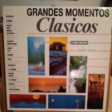 Discos de vinilo: GRANDES MOMENTOS CLASICOS-DOBLE VINILO-. Lote 380594509