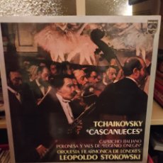 Discos de vinilo: TCHAIKOVSKY - FILARMÓNICA DE LONDRES - STOKOWSKI - CASCANUECES / CAPRICHO ITALIANO POLONESA Y VALS. Lote 380599339