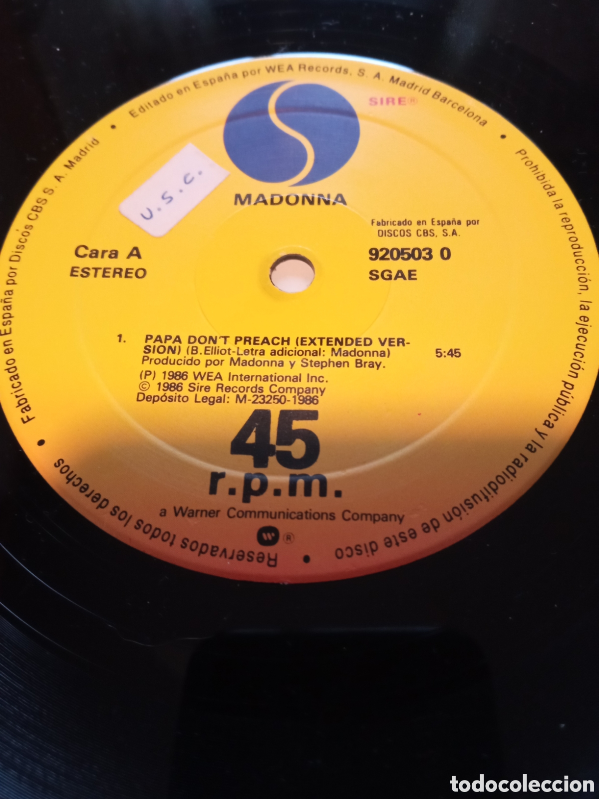 Discos de vinilo: Madonna - Papa dont preach Vinilo Lp - Foto 3