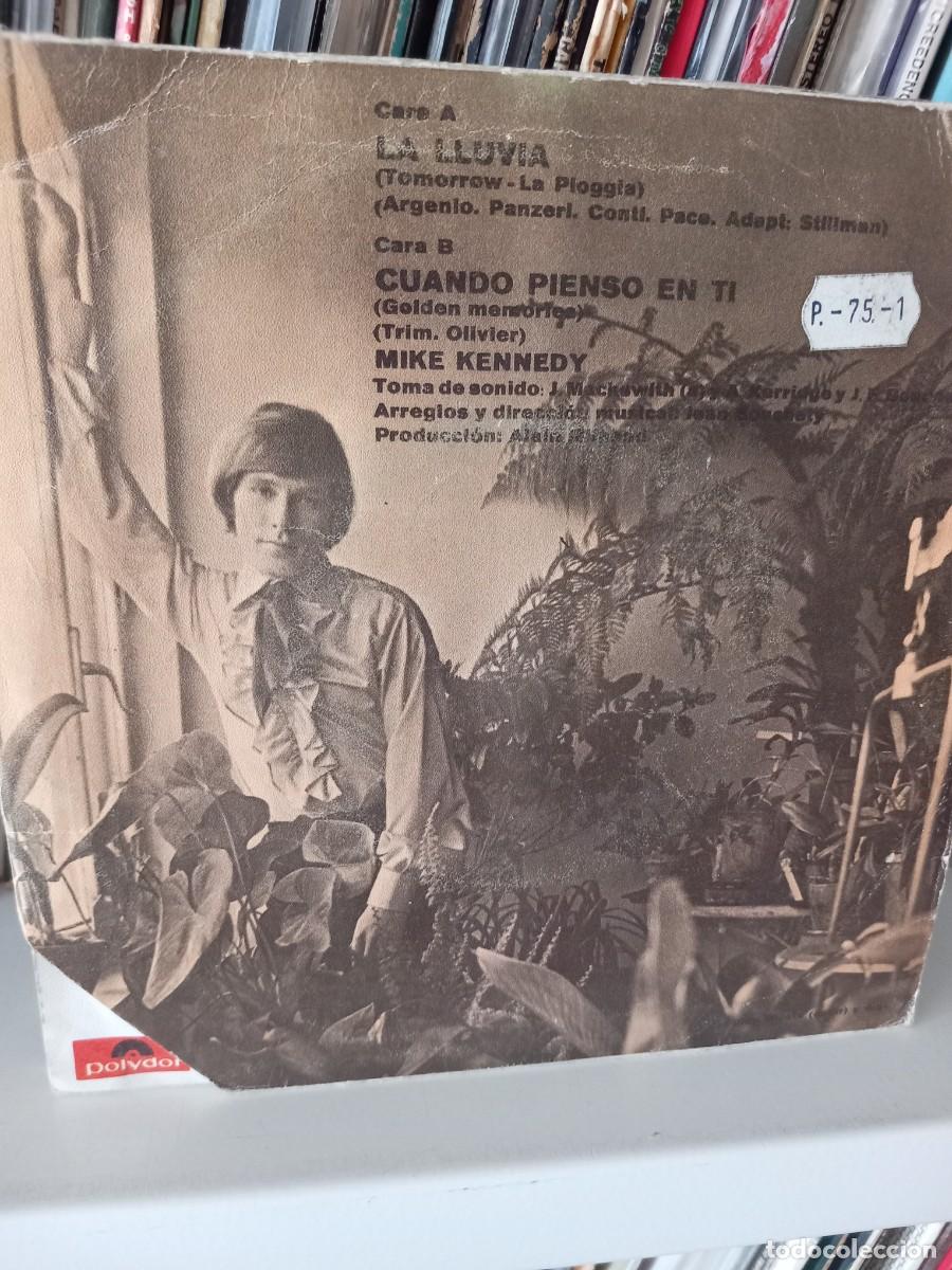 Discos de vinilo: mike kennedy - la lluvia - simple - Foto 2