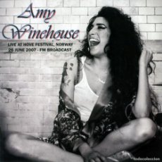 Discos de vinilo: AMY WINEHOUSE LP LIVE AT HOVE FESTIVAL, NORWAY, 26 JUNE 2007 - FM BROADCAST MUY RARO COLECCIONISTA. Lote 380652564