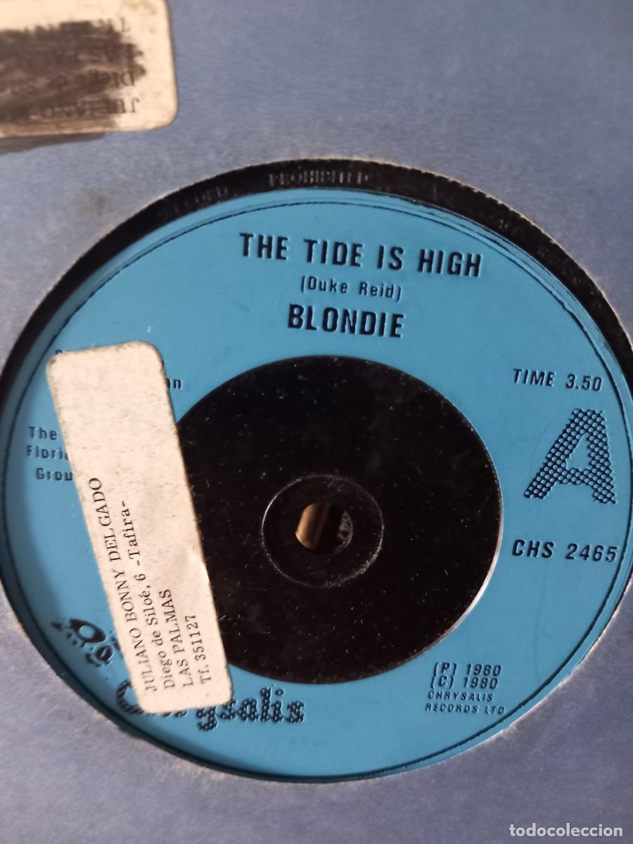 Discos de vinilo: blondie - the tide is high - simple uk - Foto 1
