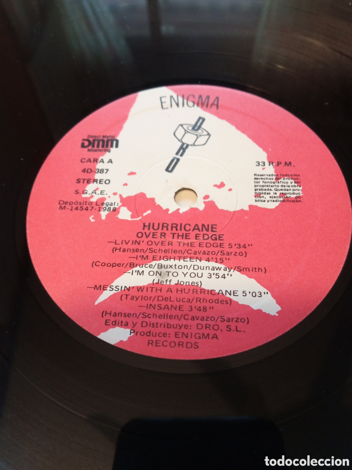 Discos de vinilo: Hurricane -Over The Edge Vinilo Lp - Foto 5