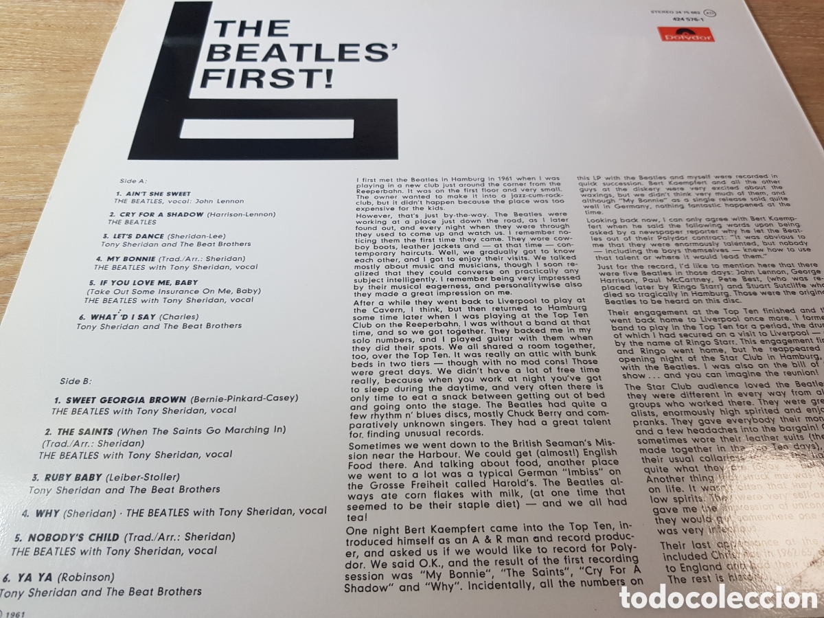 Discos de vinilo: THE BEATLES FIRST HAMBURG 1961 - Foto 2