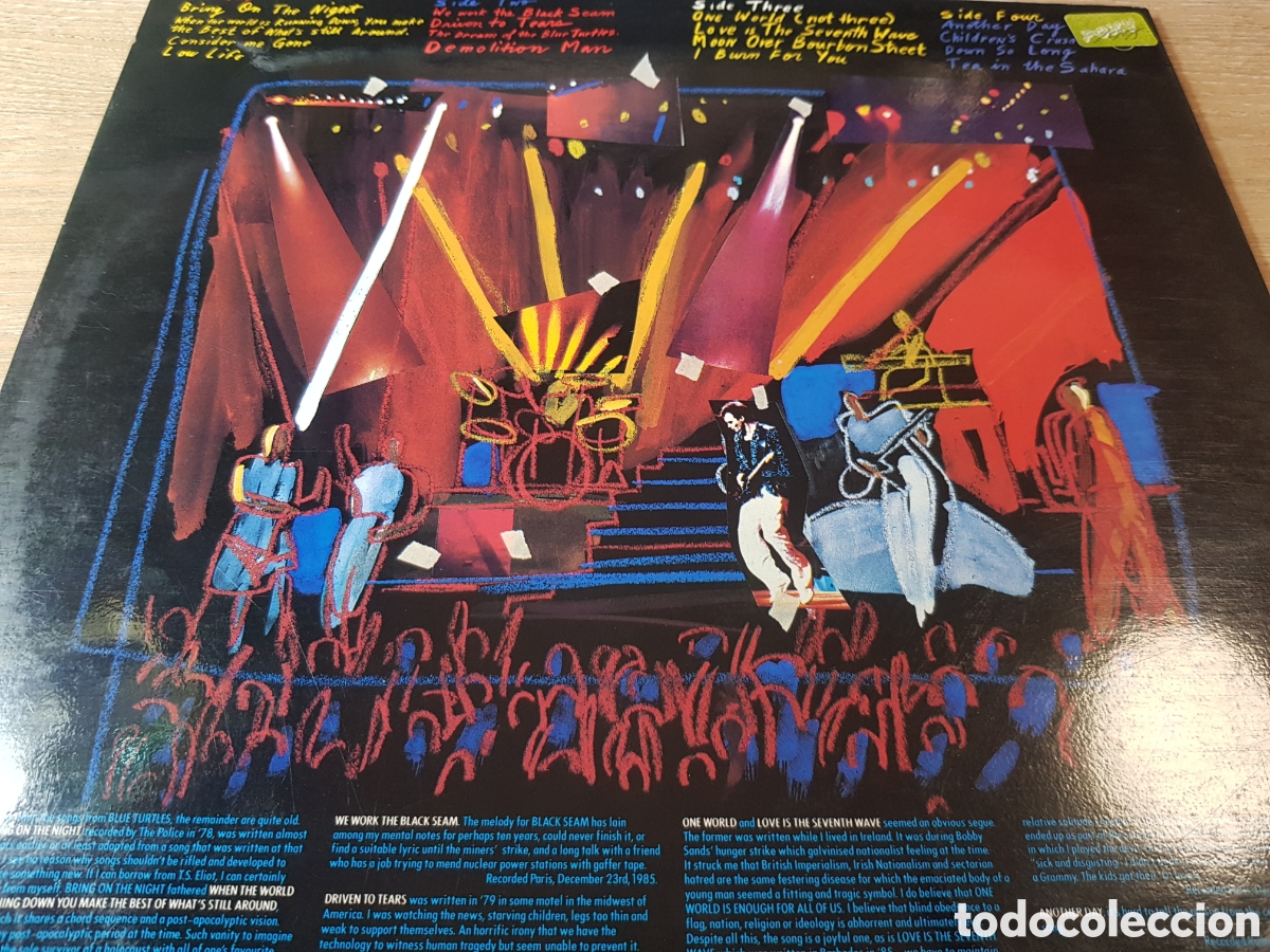 Discos de vinilo: STING BRING ON THE NIGHT DOBLE LP EN DIRECTO - Foto 2