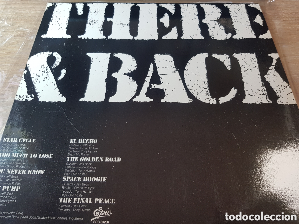 Discos de vinilo: JEFF BECK THERE AND BACK - Foto 2