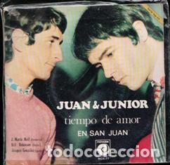 Discos de vinilo: Juan & Junior. Tiempo de amor. Single. - Foto 1