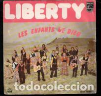 Discos de vinilo: Liberty. Les Enfants de Bieu. Single. - Foto 1