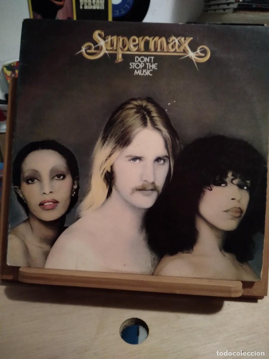 Discos de vinil: SUPERMAX-DON'T STOP THE MUSIC-VINILO LP-DISCO CON FRITURA Y ALGUN CLIC ENTRE CANCION Y CANCION-