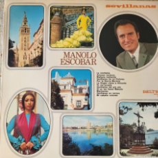 Discos de vinilo: MANOLO ESCOBAR LP SELLO BELTER AÑO 1971...SEVILLANAS. Lote 380729629