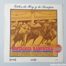 Discos de vinilo: LP FEDERICO VALENTE & ANTONIO BRIBIESCA - NOSTALGIA RANCHERA (ESPAÑA - CORAL - 1970) TEX MEX. Lote 380740464