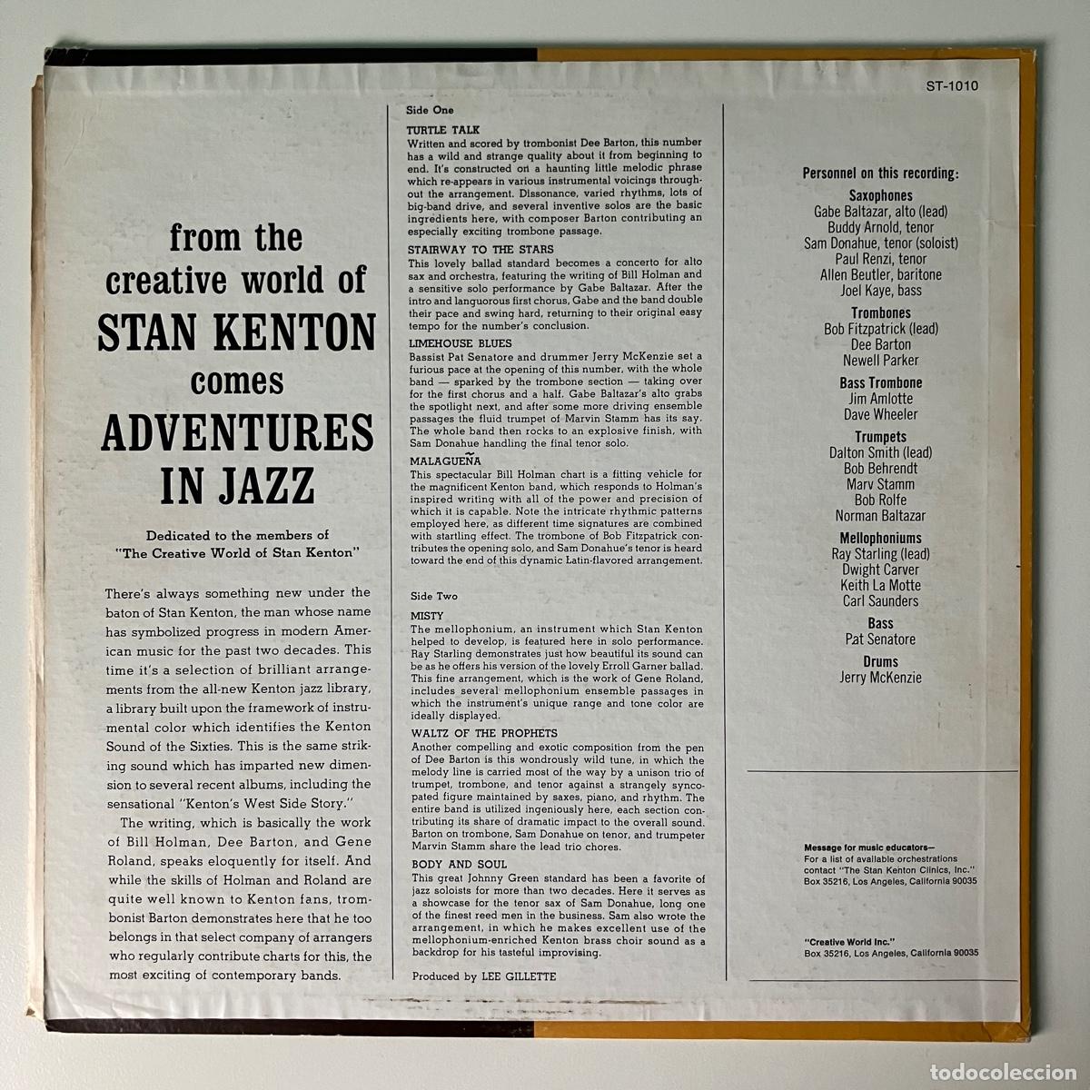 Discos de vinilo: Stan Kenton &lrm;&ndash; Adventures In Jazz, US Creative World - Foto 2