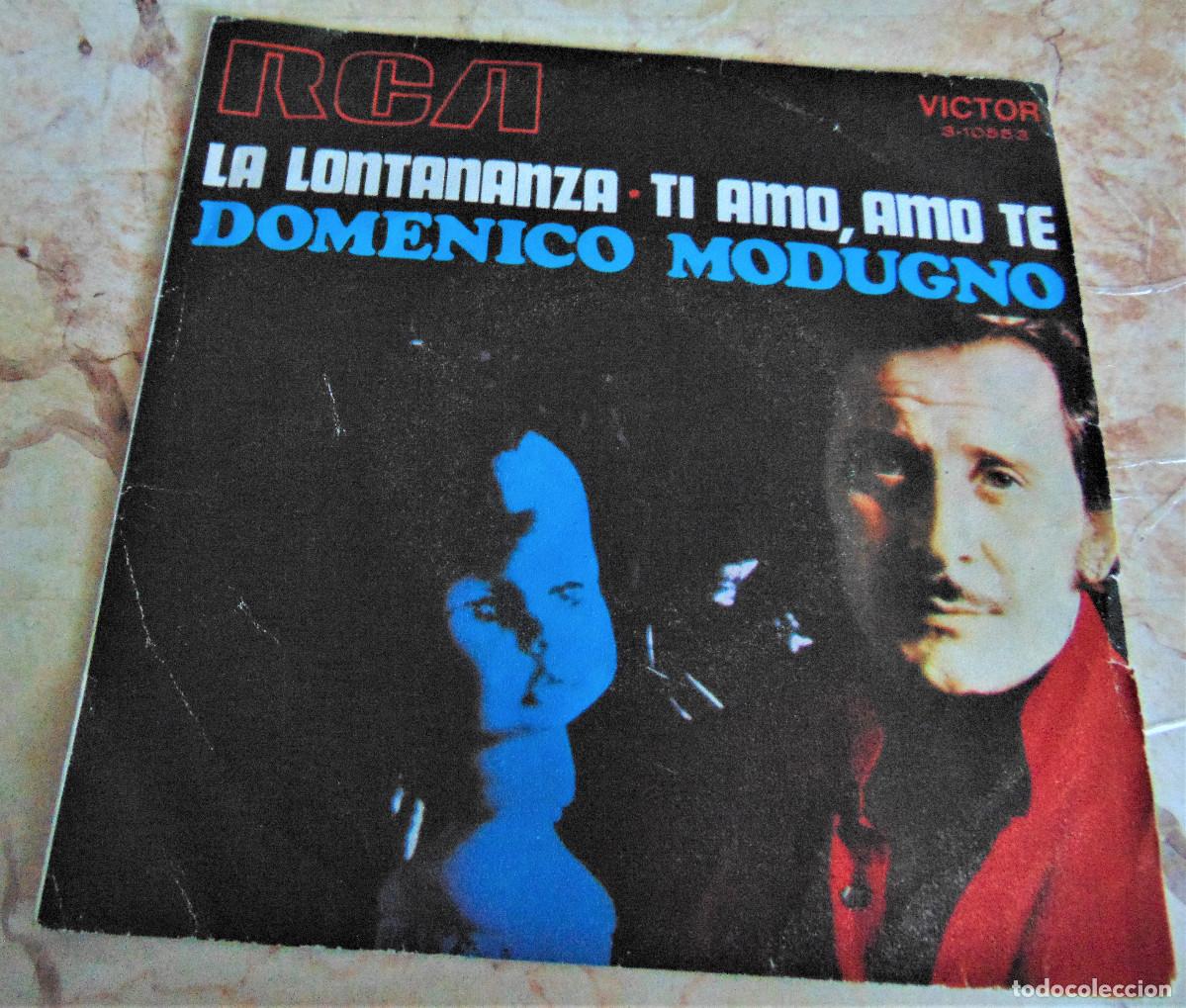 Discos de vinilo: DOMENICO MODUGNO - LA LONTANANZA - SINGLE 1970 - Foto 1