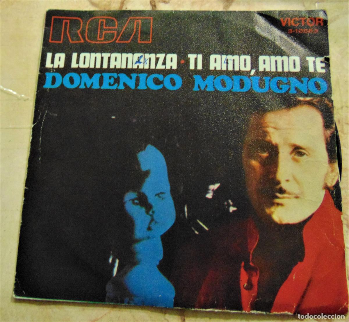 Discos de vinilo: DOMENICO MODUGNO - LA LONTANANZA - SINGLE 1970 - Foto 1